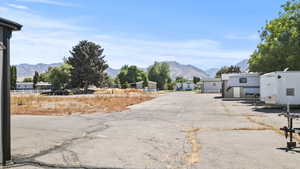 View of road with a mountain view and a residential view