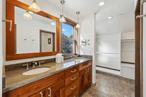 Full bath with double vanity