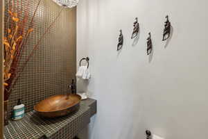 Bathroom featuring a sink