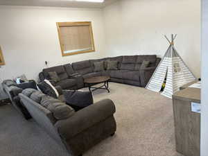 Living room with carpet