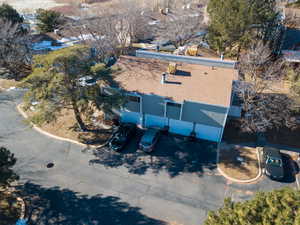 View from above of property