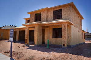 View of property in mid-construction