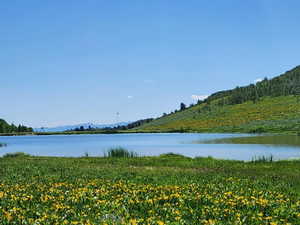 Water view with mountains