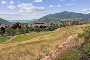 Mountain view with nearby suburban area