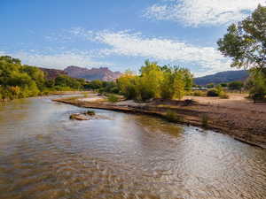 Water view with a mountain backdrop