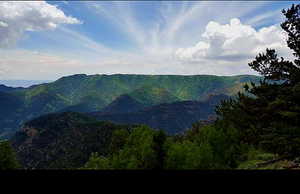 View of mountain backdrop