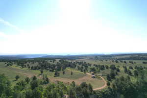Aerial view of property's location with rural landscape