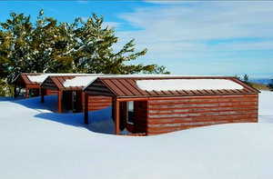 View of snow covered exterior