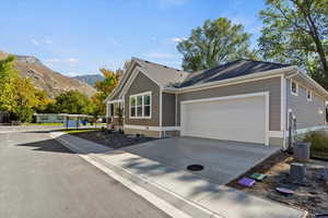 Garage and side elevation