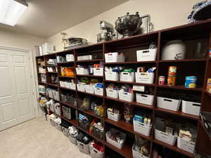 View of storage area
