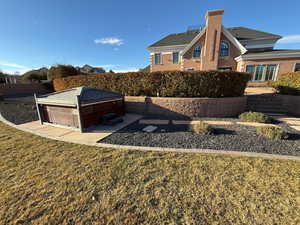 View of yard with a patio