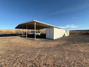 View of outdoor structure