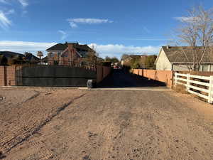 View of dirt / gravel road