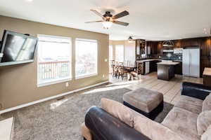 Family room on main level