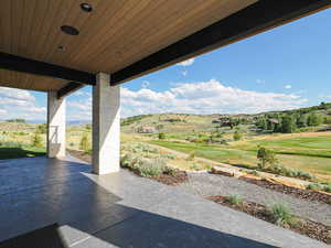 View of patio / terrace with golf course view