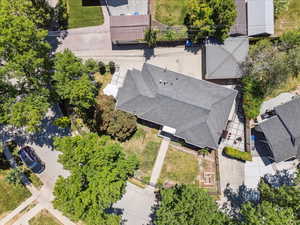 View from above of property
