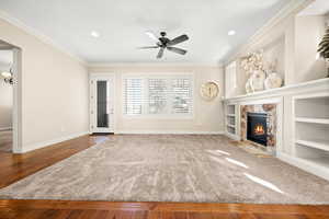 Carpeted living area, patio door