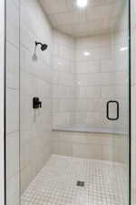 Bathroom featuring a shower stall