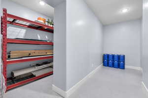 View of storage room