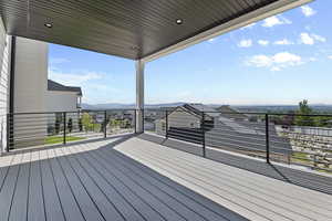 Deck featuring a residential view
