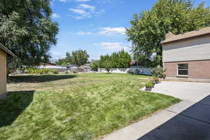 View of yard featuring a patio area
