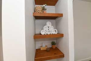 Detailed view of a textured wall