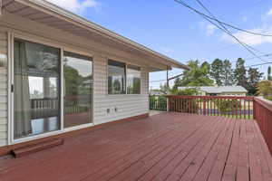 View of wooden terrace