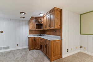 Basement kitchenette