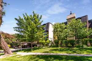 View of community with a lawn
