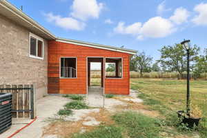 View of exterior entry