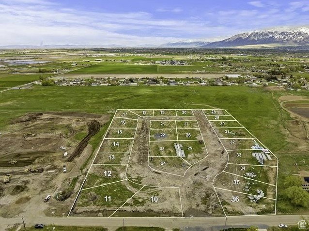 Aerial view of mountains
