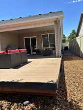 Outdoor lounge area
