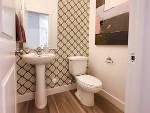 Main floor half bath