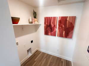 Upstairs laundry room conveniently located on the same floor as the bedrooms