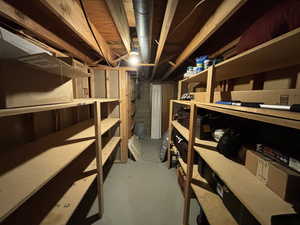 View of storage room