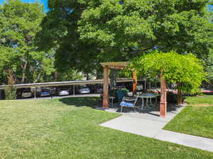 View of green lawn