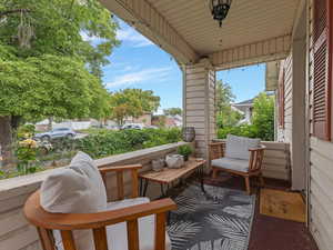 Front porch Unit A