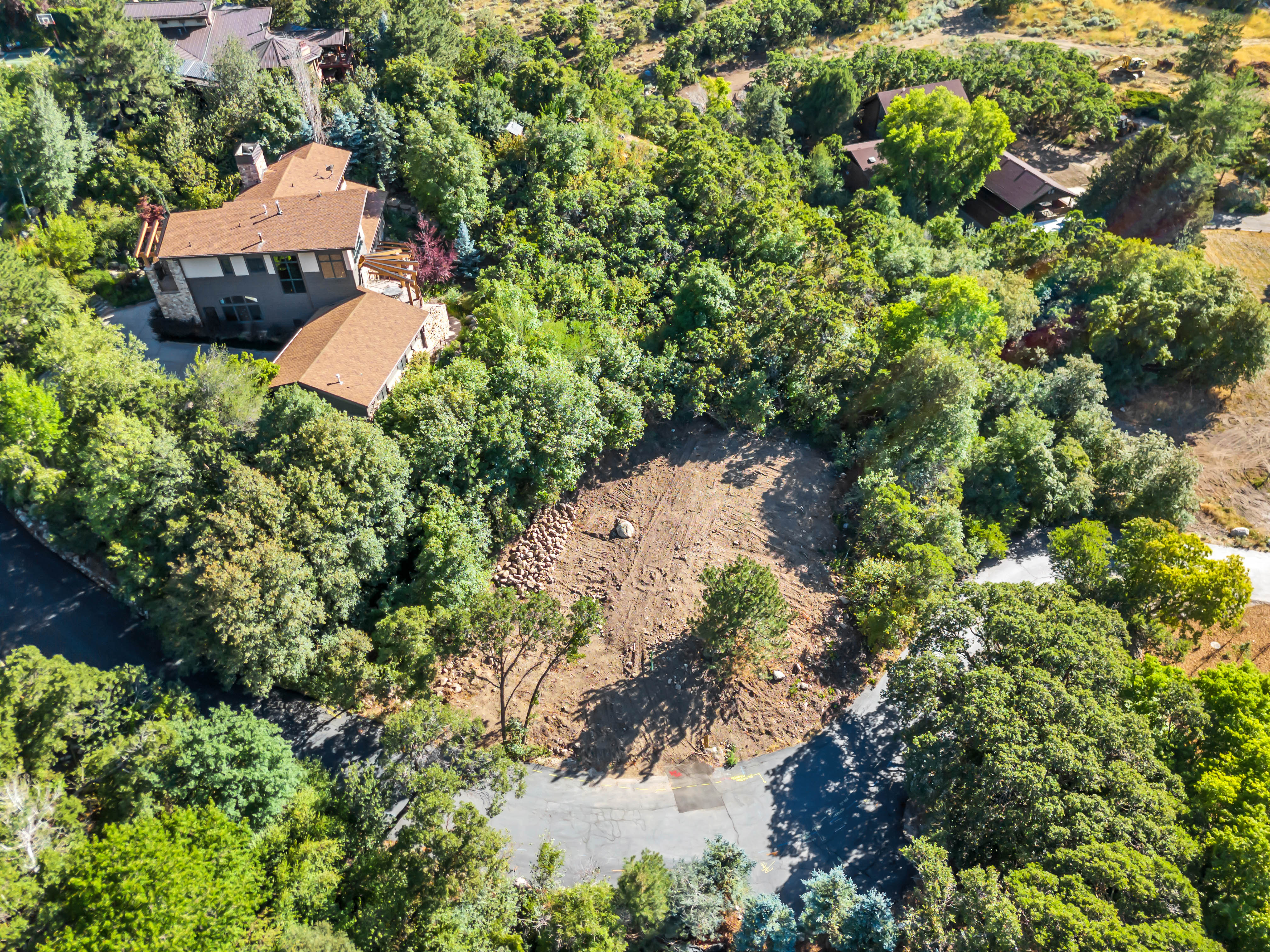 Aerial view of property's location