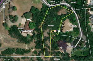 Map of property location featuring property parcel outlined