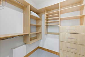 View of spacious closet