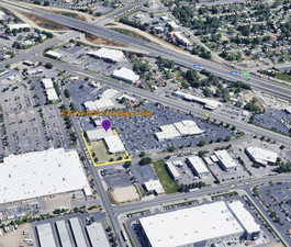 Aerial view of property's location