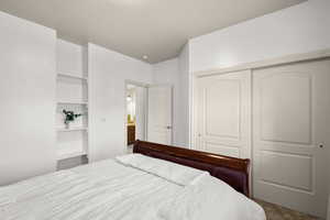 Bedroom with a closet