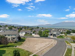 Mountain view featuring nearby suburban area