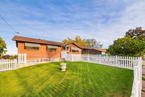 View of front of home with brick siding