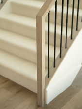 Stairs with wood finished floors