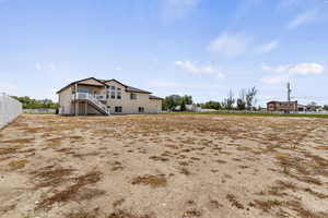 View of yard with stairway