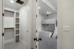 View of spacious closet