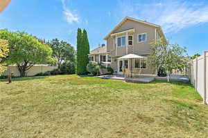 Back of house featuring a patio area and a fenced backyard