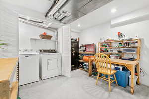 Basement Flex Room--great for a workshop, office, exercise room, and more!