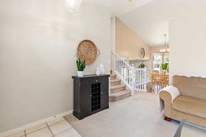 Entry leading into dining area